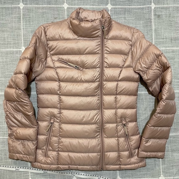 Cole Haan Quilted Down Lightweight Puffer Jacket Pink - Picture 4 of 15